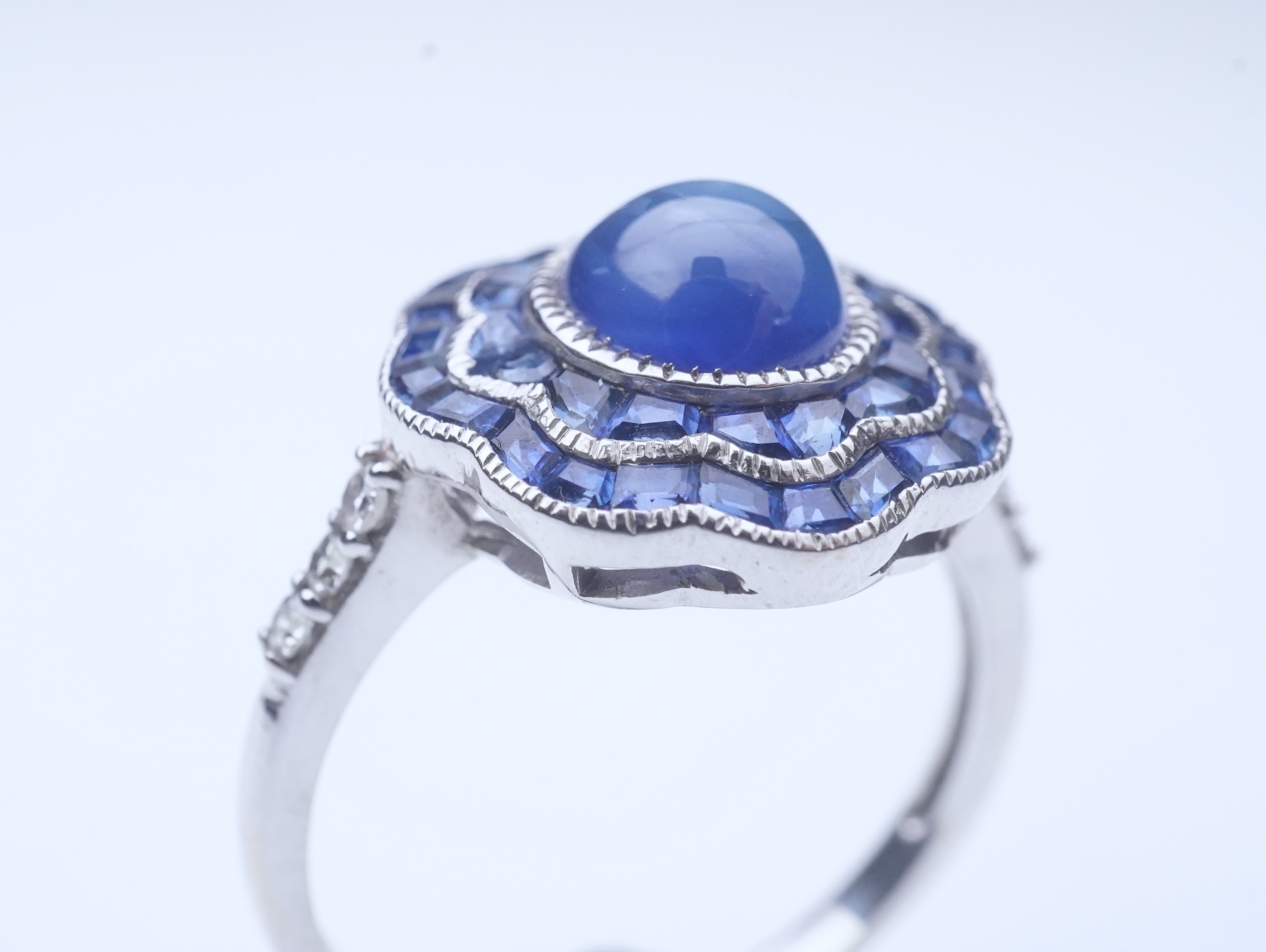 A sapphire ring